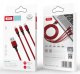 Kabel USB XO USB-C - microUSB 1.2 m Czerwony (5903954000438) 3