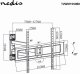 Nedis TVWM1550BK uchwyt do telewizorów 177,8 cm (70") Czarny 6