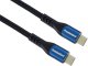 Kabel USB PremiumCord USB-C kabel ( USB 3.2 GEN 2x2, 5A, 100W, 20Gbit/s ) 2m, bawełniany oplot 2