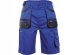 BE-01-009 - krótkie spodnie robocze, bawełna 20%, poliester 80% - royal/czarny 62 1