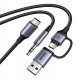 Karta dźwiękowa UGREEN CM772 USB-C / 3.5mm + USB-C/A 3