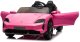 Taycan Turbo S Różowy 24V Licencjonowany Pojazd Elektryczny 2x90W EDUKAMP 13