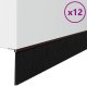 vidaXL Szczotki uszczelniające do drzwi samoprzylepne 12 pcs Brązowy 2