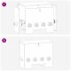 vidaXL Karmnik dla kur 2 pcs Zielony oliwkowy 60.5 x 29 x 51 cm 10