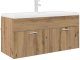 vidaXL Szafka umywalkowa Dąb rzemieślniczy 38,5 x 100 x 46 cm 3