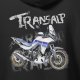 Bluza z kapturem motocyklowa z motocyklem na motor Honda Transalp 750 XL męska czarna XL 4