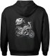 Bluza z kapturem motocyklowa z motocyklem na motor Honda NC 750 X męska czarna XXL 3