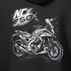 Bluza z kapturem motocyklowa z motocyklem na motor Honda NC 750 X męska czarna XXL 4
