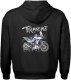 Bluza z kapturem motocyklowa z motocyklem na motor Honda Transalp 750 XL męska czarna M 3