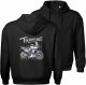 Bluza z kapturem motocyklowa z motocyklem na motor Honda Transalp 750 XL męska czarna L 1
