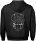 Bluza z kapturem motocyklowa z motocyklem na motor Junak M10 męska czarna XXL 3