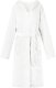 vidaXL Szlafrok z kapturem Biały z flaneli 1