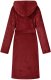 vidaXL Szlafrok z kapturem flanelowy Bordeaux Czerwony m 4