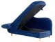 Szezlong welurowy z pojemnikiem lewostronny niebieski MERI II 6