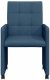 vidaXL Krzesła jadalne 2 pcs Niebieski 58 x 65 x 94 cm tkanina 4