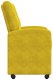 vidaXL Krzesła jadalne z kółkami 2 pcs Żółty 58 x 67 x 97 cm Aksamit 5