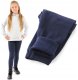 LAEMI Ciepłe elastyczne legginsy dziecięce granatowe 110 1