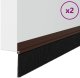 vidaXL Szczotki uszczelniające do drzwi samoprzylepne 2 pcs Brązowy 3