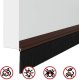 vidaXL Szczotki uszczelniające do drzwi samoprzylepne 2 pcs Brązowy 8