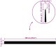 vidaXL Szczotki uszczelniające do drzwi samoprzylepne 2 pcs Brązowy 10