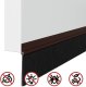 vidaXL Szczotki uszczelniające do drzwi samoprzylepne 2 pcs Brązowy 8