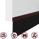 vidaXL Szczotki uszczelniające do drzwi samoprzylepne 2 pcs Brązowy 8