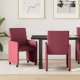 vidaXL Krzesła jadalne 2 pcs czerwone wino 57 x 66 x 94 cm tkanina 1