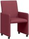 vidaXL Krzesła jadalne 2 pcs czerwone wino 57 x 66 x 94 cm tkanina 2