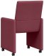 vidaXL Krzesła jadalne 2 pcs czerwone wino 57 x 66 x 94 cm tkanina 6