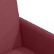 vidaXL Krzesła jadalne 2 pcs czerwone wino 57 x 66 x 94 cm tkanina 7