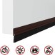 vidaXL Szczotki uszczelniające do drzwi samoprzylepne 2 pcs Brązowy 8