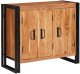 vidaXL Barkotka z drzwiami Brązowy Lekkie drewno akacji i metal 1