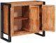 vidaXL Barkotka z drzwiami Brązowy Lekkie drewno akacji i metal 2
