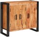 vidaXL Barkotka z drzwiami Brązowy Lekkie drewno akacji i metal 4