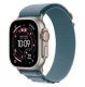 Smartwatch Apple Watch Ultra 3 GPS + Cellular 49mm Natural Titanium / Alpine Loop S Niebieski  (MEWK4QP/A) 1