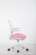 Krzesło biurowe Cobra King Junior Biało-różowe 3
