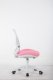 Krzesło biurowe Cobra King Junior Biało-różowe 4
