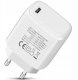 Ładowarka sieciowa GaN USB-C 20W PD3.0 PPS biała 1