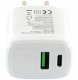 Ładowarka sieciowa GaN USB-C 20W PD i USB-A 18W QC 4