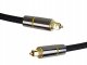 Kabel PremiumCord Optyczny audio kabel Toslink, OD:7mm, Gold-metal design + Nylon, 3m 3