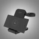 Fixed Ładowarka indukcyjna 3w1 Fixed Powerstation for Garmin, Qi, 18W, czarna 2