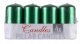 Donau Home Świeca słupek Standard Lakier, 50x100mm, 4 szt., zielony metaliczny połysk 2