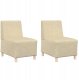 Fotel 2 pcs Kremowy 55 x 74 x 82 cm tkanina Lumarko! 2