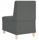 Fotel 3 pcs ciemno szary 55 x 74 x 82 cm tkanina Lumarko! 7