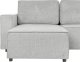 Beliani Sofa rozkładana w kształcie U dla 4 osób jasnoszary ze schowkiem 2