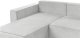 Beliani Sofa rozkładana w kształcie U dla 4 osób jasnoszary ze schowkiem 4