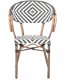 Beliani Zestaw 4 krzeseł ogrodowych CASPRI Technorattan Czarny/ white 7