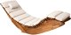 Leżak ogrodowy z poduszką BRESCIA PREMIUM Drewno akacjowe Jasnobeżowy 1