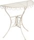 Stolik bistro JUINA 80 cm 36 cm Metal Jasnobeżowy 1