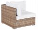 Narożnik ogrodowy ze stolikiem dla 4 osób SANO Prawostronny Modułowy Technorattan Naturalny 11